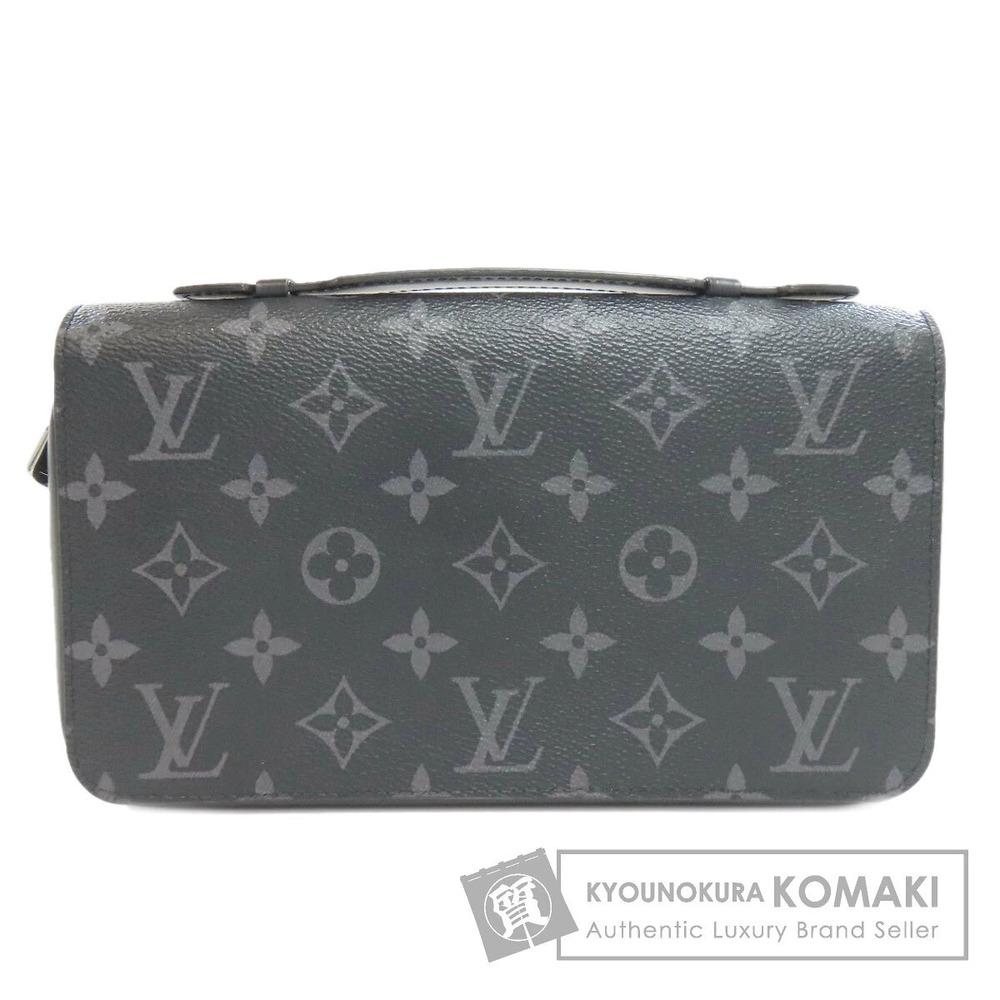 Louis Vuitton Zippy Clutch Bag Monogram Eclipse Black